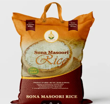 Shastha Sona Masoori Rice (20lbs)